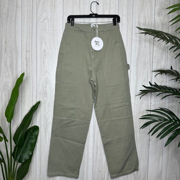 NWT Princess Polly Dropouts Cargo Pants Loose Fit Utility Carpenter size 6 NEW - Picture 2 of 7